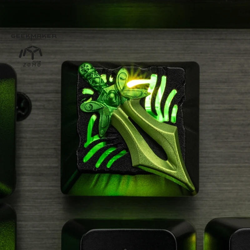 

zomo dota2 hero Yurnero Juggernaut JUGG butterfly manta Rapier Artisan Keycap CNC anodized aluminum Compatible Cherry MX switch