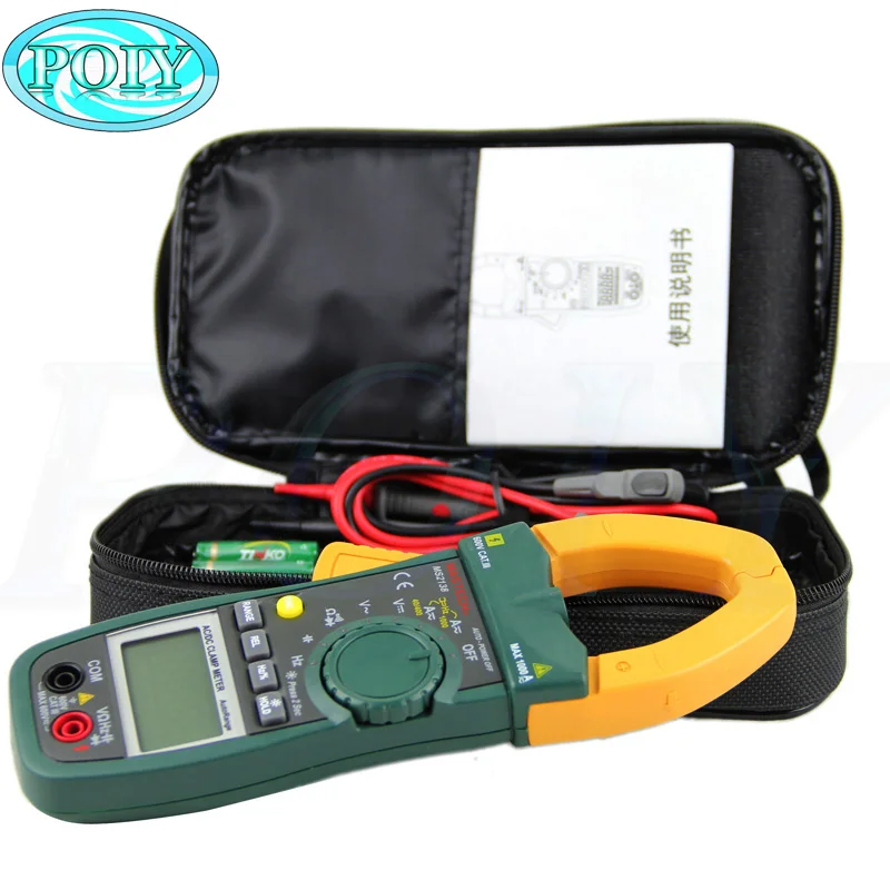 

MASTECH MS2138 Digital 1000A AC DC Clamp Meter Multimeter Electrical Current 4000 Counts Voltage Tester with High Performance