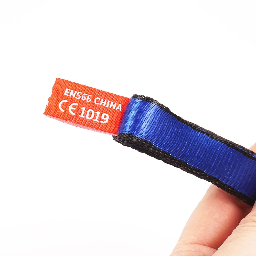 P06 السريع الإنحدار حزام معدات تسلق تسلق حماية النايلون شقة شقة حزام تسلق الاكسسوارات مقعد حزام