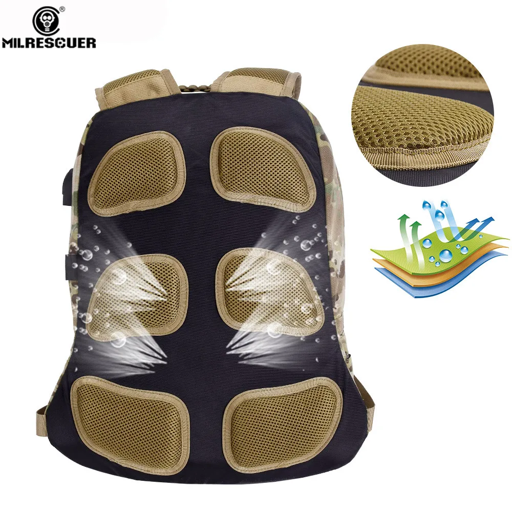 MILRESCUER 25L тактический рюкзак 15 дюймов ноутбук Cordura Военный Рюкзак Портативный USB интерфейс Спорт Кемпинг Туризм Рыбалка