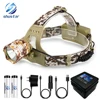 Camouflage Led Headlamp T6 waterproof LED Headlight led Head Lamp Lantern Lamp Camping Hiking Fishing Light use 18650 battery ► Photo 1/6