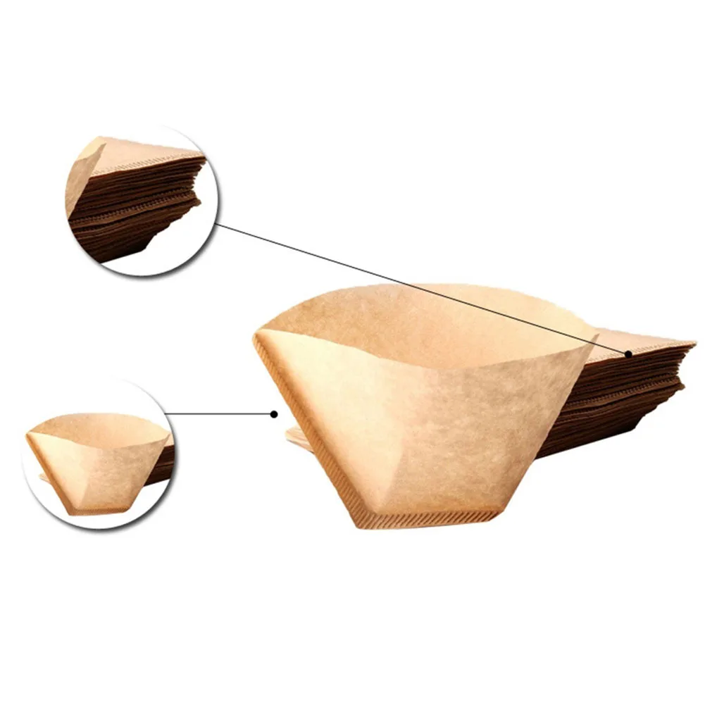 

100pcs Disposable Coffee Maker Filters Paper Filters Replacement Filters