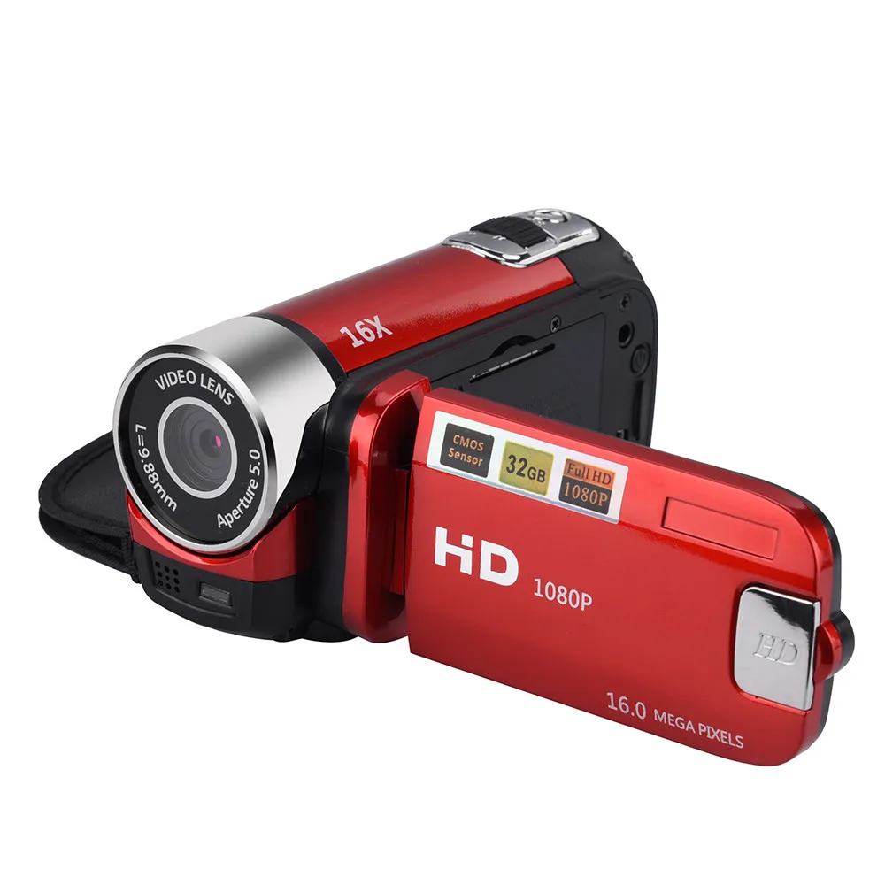 Камера видеокамера 16x Высокое разрешение цифровая видеокамера 1080P 2,7 дюймов TFT ЖК-экран 16X зум Камера США штекер