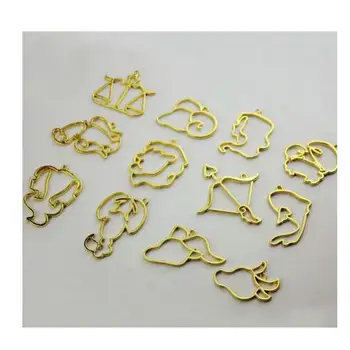 

12pcs Horoscope Metal Frame Jewelry Findings Constellations Pendant Accessories DIY UV Resin Handmade Craft Open Bezels Art