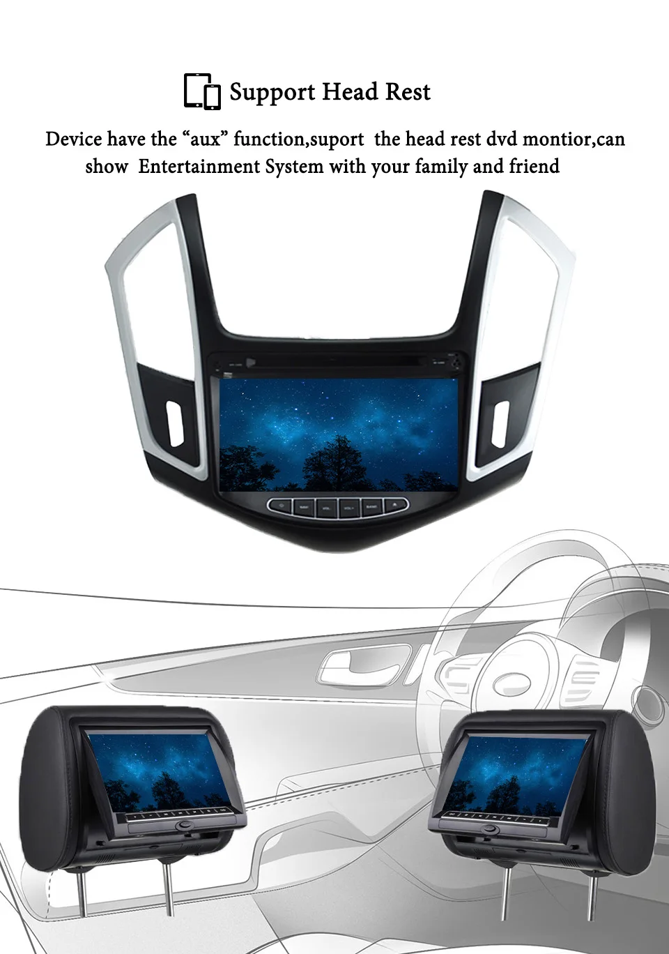 Clearance Android 9.0 Car Radio GPS RAM 4GB Multimedia Stereo Head unit For Chevrolet Cruze 2012 2013 2014 2015 Auto 3/4G Video DVD Player 12