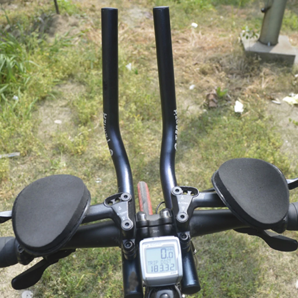 Дорожный горный велосипед разделенный TT сплав Триатлон Аэро Ручка для отдыха руль