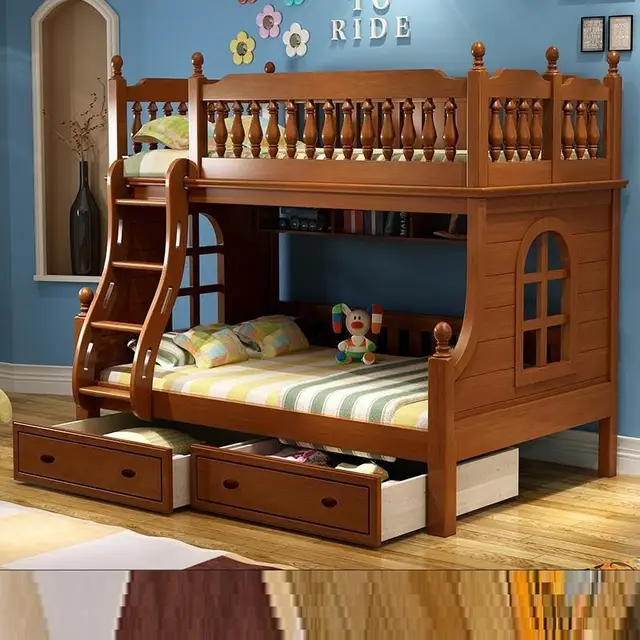 Cubierta Moderna Literas De Madera muebles De La habitación De Mobili
