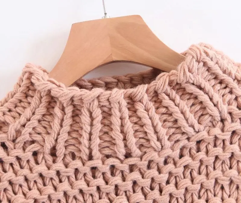 [MENKAY] женские вязаные свитера больших размеров с рукавом-фонариком, женские пуловеры, зимняя плотная вязаная одежда, женская мода