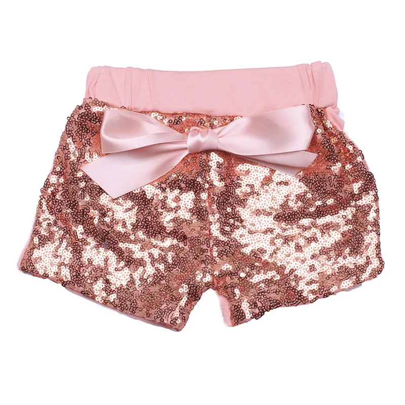 

Summer Fashion Girl's Shorts with Sequins Short Pants Navy Blue Kids Trousers baby girl clothes Birthday Glitter Shorts
