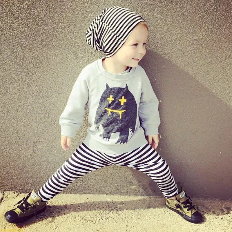 2016 Spring and Autumn Baby Boy Clothing Set Baby Girl Clothes Casual Baby Boys Clothes 4