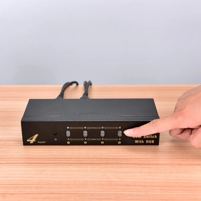 4 портовый HDMI KVM коммутатор автоматический USB2.0 Mit аудио кабель сплиттер Maus tastaur