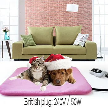 

2018 New Pet Heating Pad Electric Heating Pad Waterproof Adjustable Warming Mat With Chew Resistant Steel 46*46cm 1122