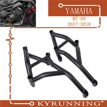 Трюковая клетка защита двигателя Крушение Бар для Yamaha MT 09 FZ 09 Tracer MT-09 FZ-09 17-18 мотоцикл Крушение Бар защита двигателя рамка