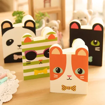 

2PC Cute animal School notebook Recite Portable Diary book Notebook Cartoon animal Stationery Note pads Office Supply Kid Gift