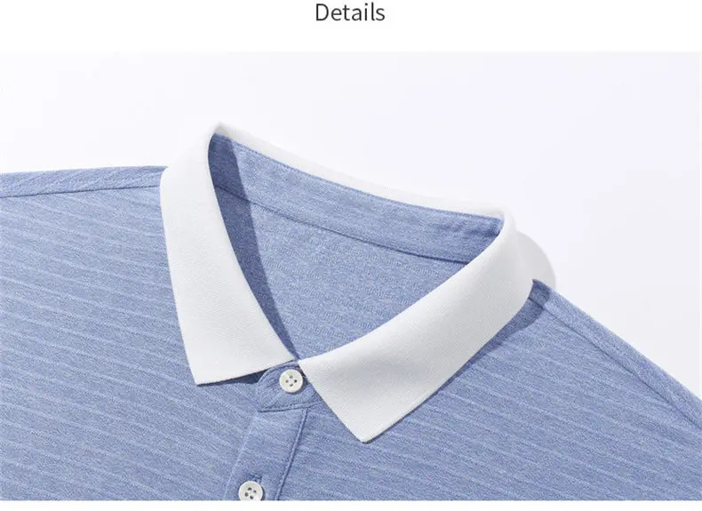 Men Polos Quality Cotton Knit Summer Breathable Short Sleeve Striped Polo Male Sweater Pullover Trun-down Collar MuLS Brand 2019 11