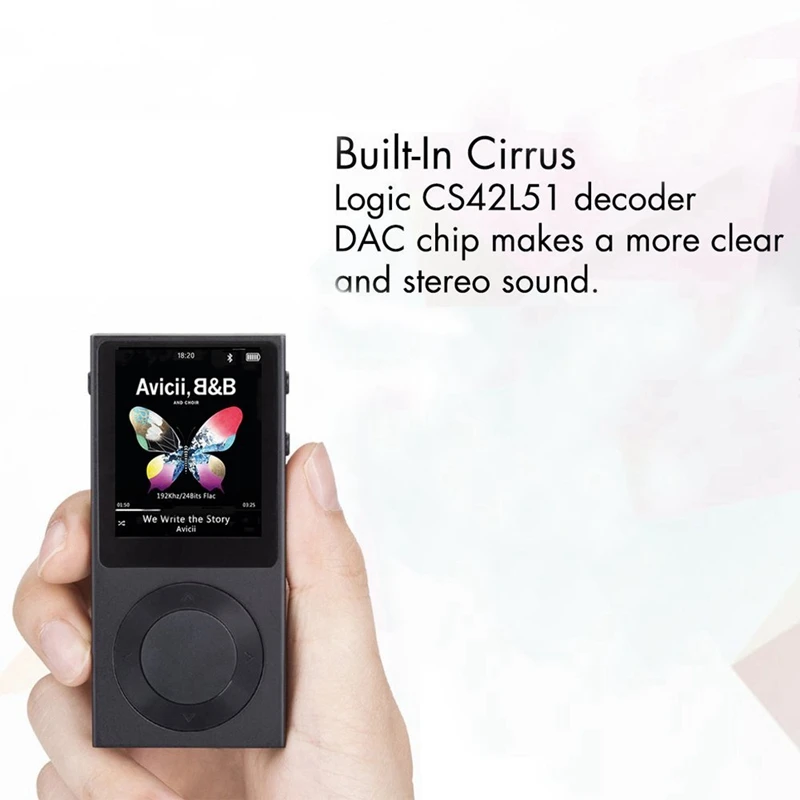 Benjie T6 Portable Hifi Mp3 Player Bluetooth 4.0 Portable Dsd Hifi Sound Lossless Music Player