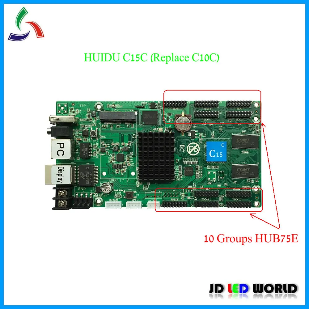 Контроллер C15C/C15C Wi Fi (для замены HUIDU C10C) карта управления светодиодным экраном RGB