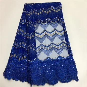 Beautiful royal blue wedding/party tulle cloth hot sale French net lace fabric with rhinestones for lady UEN32(5yards/lot)
Beautiful royal blue wedding/party tulle cloth hot sale French net lace fabric with rhinestones for lady UEN32(5yards/lot)
