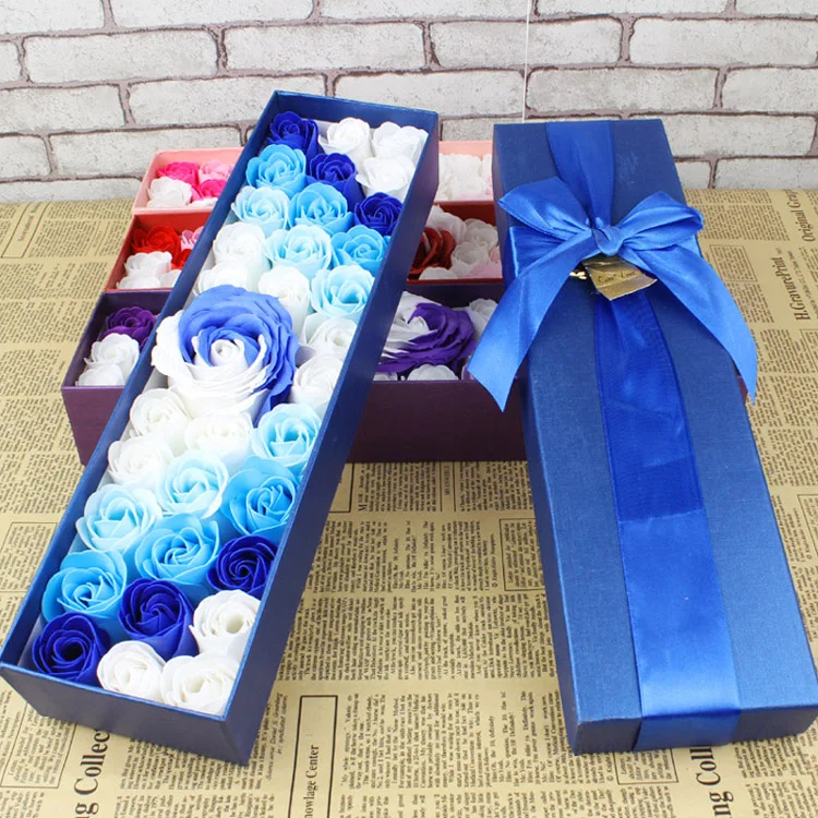 Новинка года стиль Рождество подарок на день рождения для девочек мыло романтическая роза используется для Свадебные украшения партии украшения дома