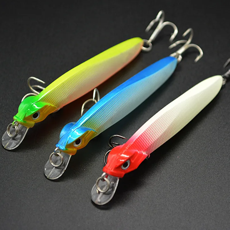 Floating Fishing Lures Minnow Bait 10cm 7.5g Plastic Artificial Bait