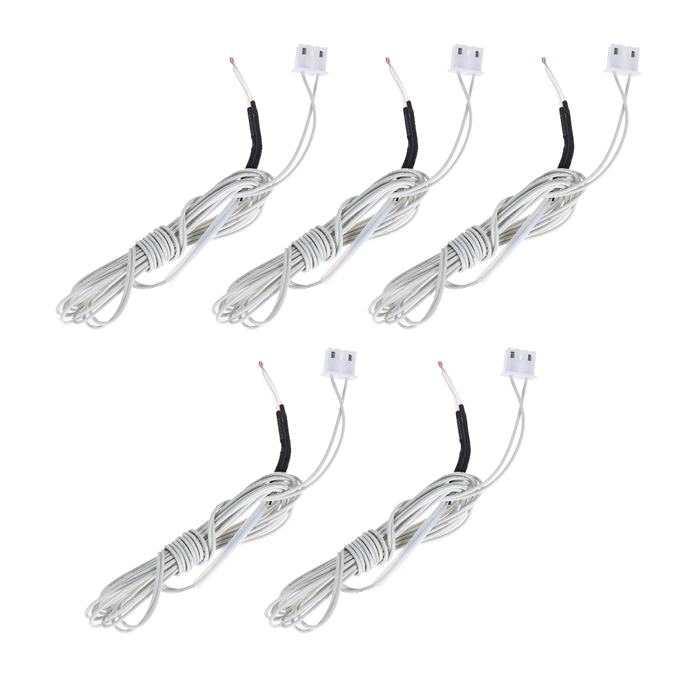 

NTC 3950 100K ohm Thermistor Sensor with 1.1m Cable 5 pcs for Anet 3D Printer Kit Replacement Parts For 3D Printing