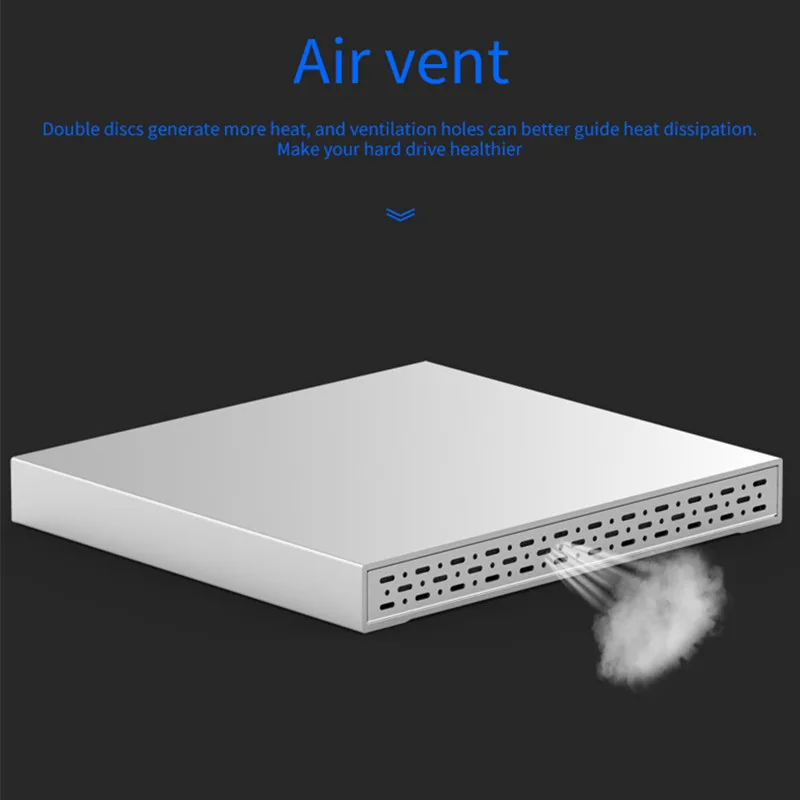 Dual Hard Disk Array Cabinet 2 5 Hard Disk Array with RAID Function 4 Modes USB3 3