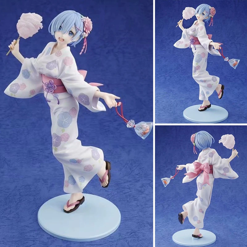 

NEW Anime Re:Life in a different world from zero Sexy Rem kimono Ver. PVC Action Figure Collectible Model Toys For Children Gift