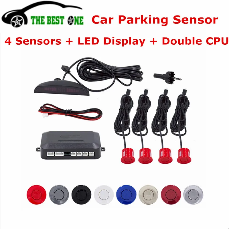 

2018 Best Car Auto Parktronic Parking Sensor With 4 Sensors LED Display Reverse Backup Assistance Radar Detector Monitor System