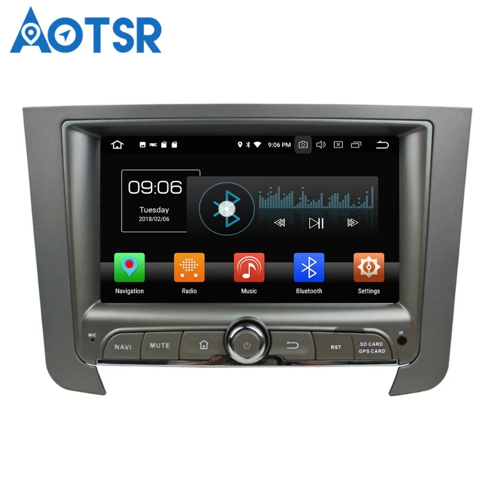 Cheap Aotsr Android 8.0 7.1 GPS navigation Car NO DVD Player For Ssangyong Rexton 2014 multimedia radio recorder 2 DIN 4GB+32GB 1