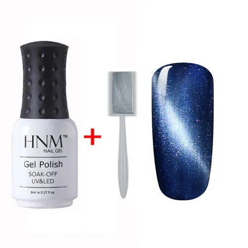 Магнитный лак для ногтей HNM кошачий глаз Полупостоянный УФ гель отмачиваемый