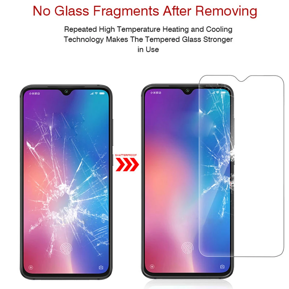 2 шт Закаленное стекло протектор экрана для Xiaomi Mi 9 9H 2.5D Взрывозащищенная защитная