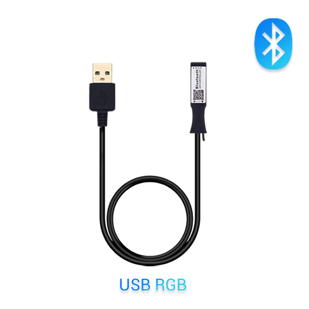 RGB RGBW Bluetooth светодиодный контроллер USB/24 клавиши/40 клавиш ИК-пульт дистанционного управления/приложение управления для RGB/RGBW/RGBWW светодиодный светильник - Цвет: RGB USB Bluetooth