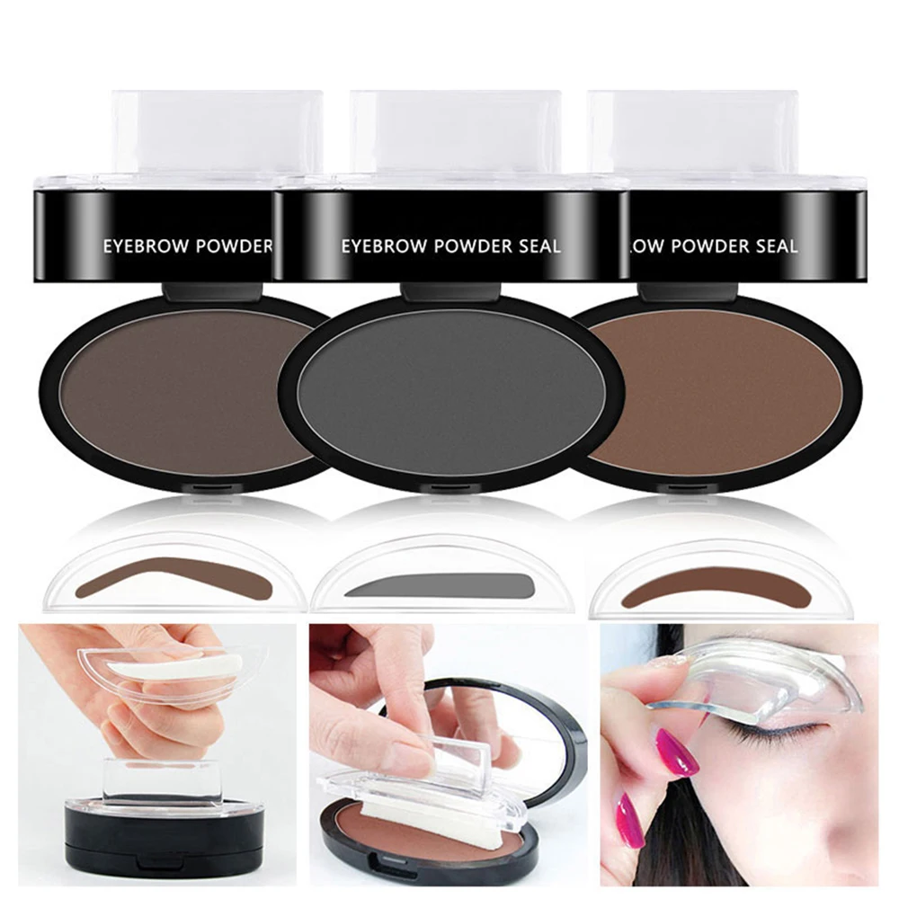 

Eyebrow Powder Seal Waterproof Eyebrow Stamp Long lasting Eyebrow Shadow Set Natural Shape Brow Stamp
