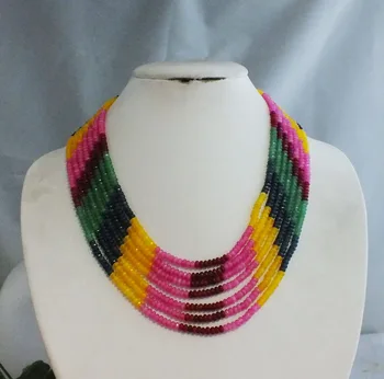 

free shipping!Pretty Handmade African Beads Jewelry Set Nigerian Beaded Costume Jewelry Set