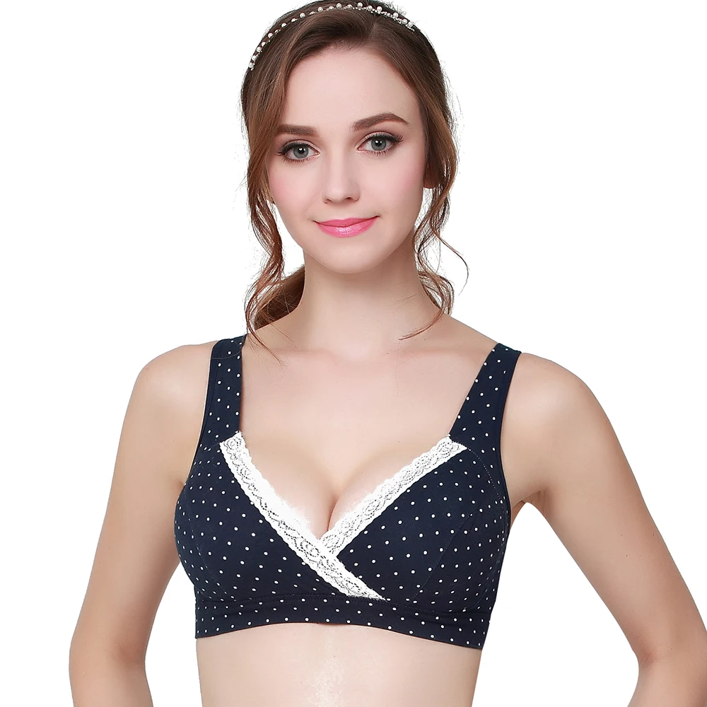 Cotton Pregnancy Women Underwear Set Women Maternity&Nursing Bra Breast Feeding Pregnant Mother Clothes Wire Free Sleep Bra