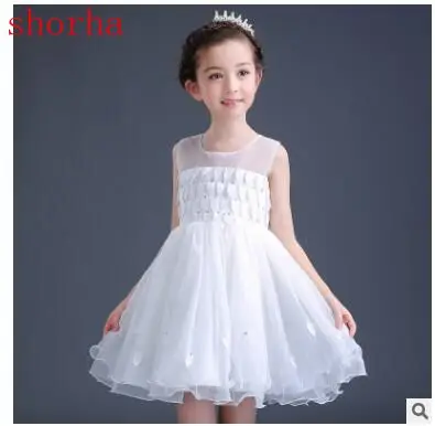 

Leader Girls Dresses 2018 New Brand Princess Girl Clothes Bowknot Sleeveless Party Dress Girls Clothes For 5-16 Years