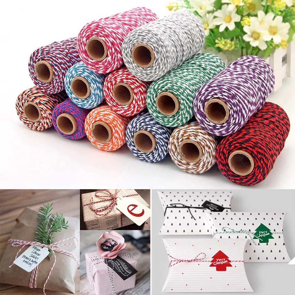 

1 Pcs 100M Wrap Cotton Rope Cord Twine String Christmas Gift Packing DIY Craft Handmade MF999