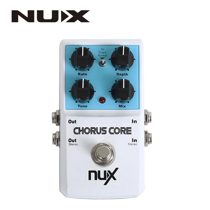 NUX хор ядро гитарные эффекты педаль из алюминиевого сплава корпус настоящий