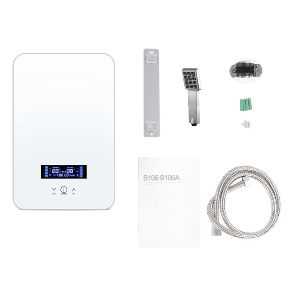 Chauffe eau électrique Intelligent température constante salle de bains ménage baigne rapidement chaleur chaude chauffage instantané 220 V