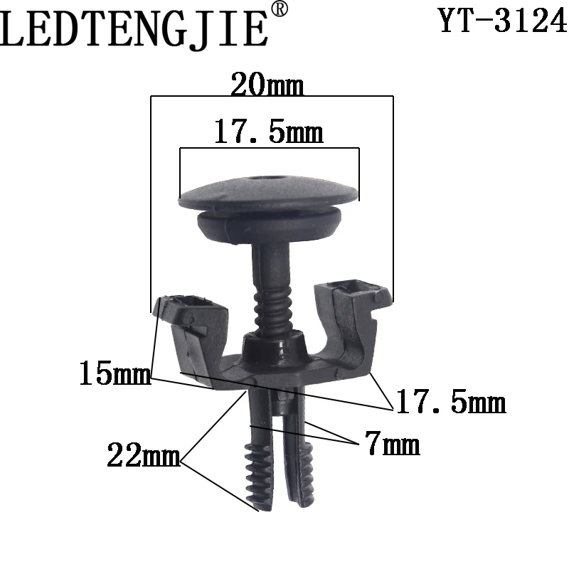 LEDTENGJIE детали крепления зажим для автомобиля 10 шт. буксировочное крепление