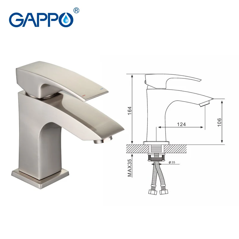 Billige GAPPO bad becken wasserhahn mischer messing wasserhahn wasser mischbatterien wasser wasserhahn becken waschbecken wasserhahn deck berg torneira kanalisation G10075