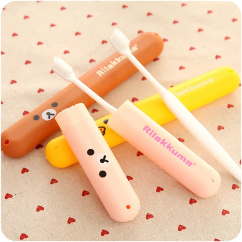 1 шт. новый мультфильм Rilakkuma утка портативная пустая зубная щетка коробка