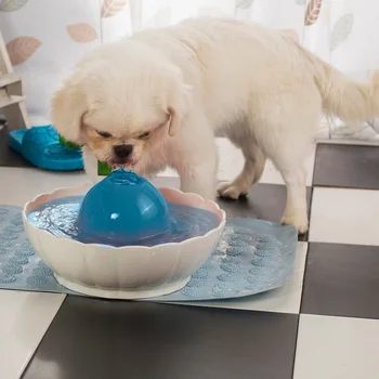 

Newest Automatic Electric 2.1L Pet Water Fountain Dog Cat Drinking Ceramic Bowl Ceramic Ball Fountain