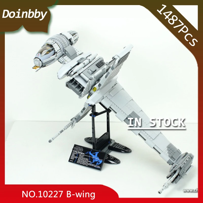 

In Stock 05045 Star Wars The Genuine The B-wing Star Fighter Mobile Building Block 1487Pcs Bricks Compatible with 10227