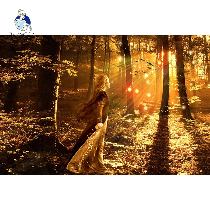 

JOY SUNDAY Diamond painting Diamond embroidery full square 5d 3d diy mosaic Fairy Fairyland decoration painting Home Christmas 7