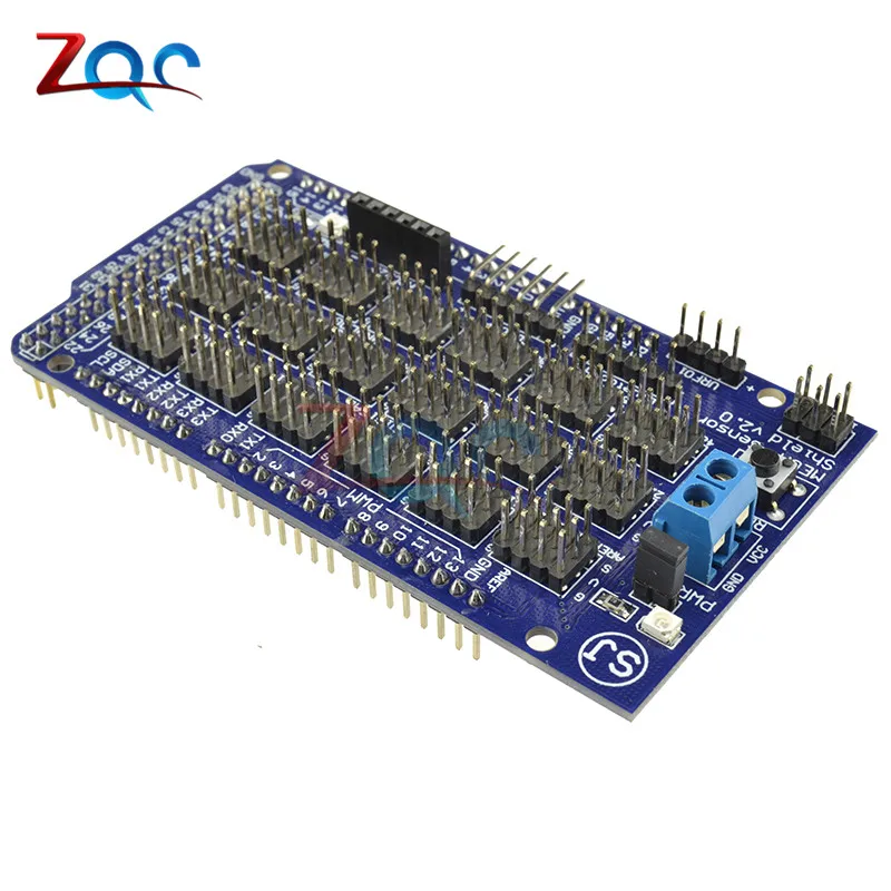 

For Arduino Mega Sensor Module Shield V2.0 V2 For Arduino ATMEGA2560 ATMEGA 2560 R3 ATMEGA1280 1280 ATmega8U2 ATMEL AVR