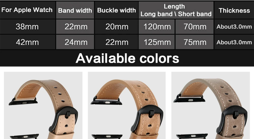 Кожаный ремешок MAIKES из натуральной кожи для Apple Watch, 44 мм, 42 мм, 40 мм, 38 мм, серия 4, 3, 2, 1, iwatch, ремешок для Apple Watch