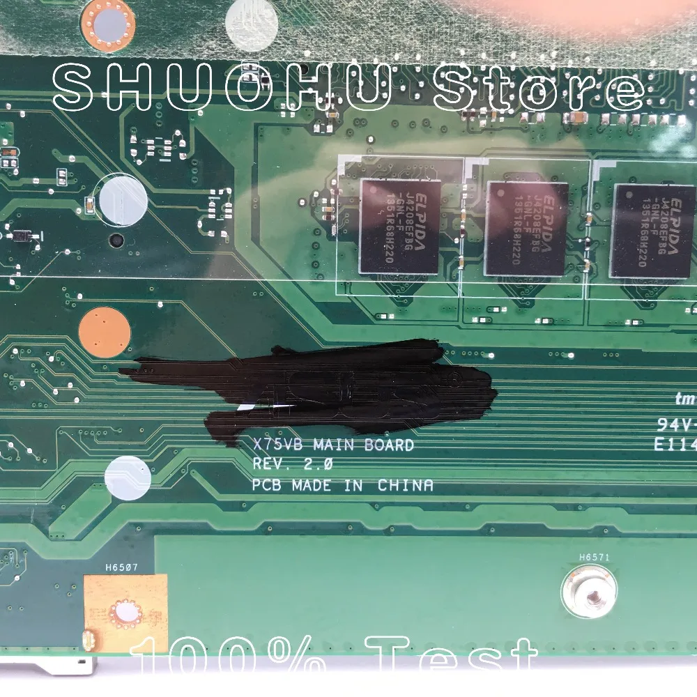  KEFU For ASUS X75VB R704V X75A X75VD X75V X75VC 4GB Memory GT740M HM70 laptop motherboard tested 10