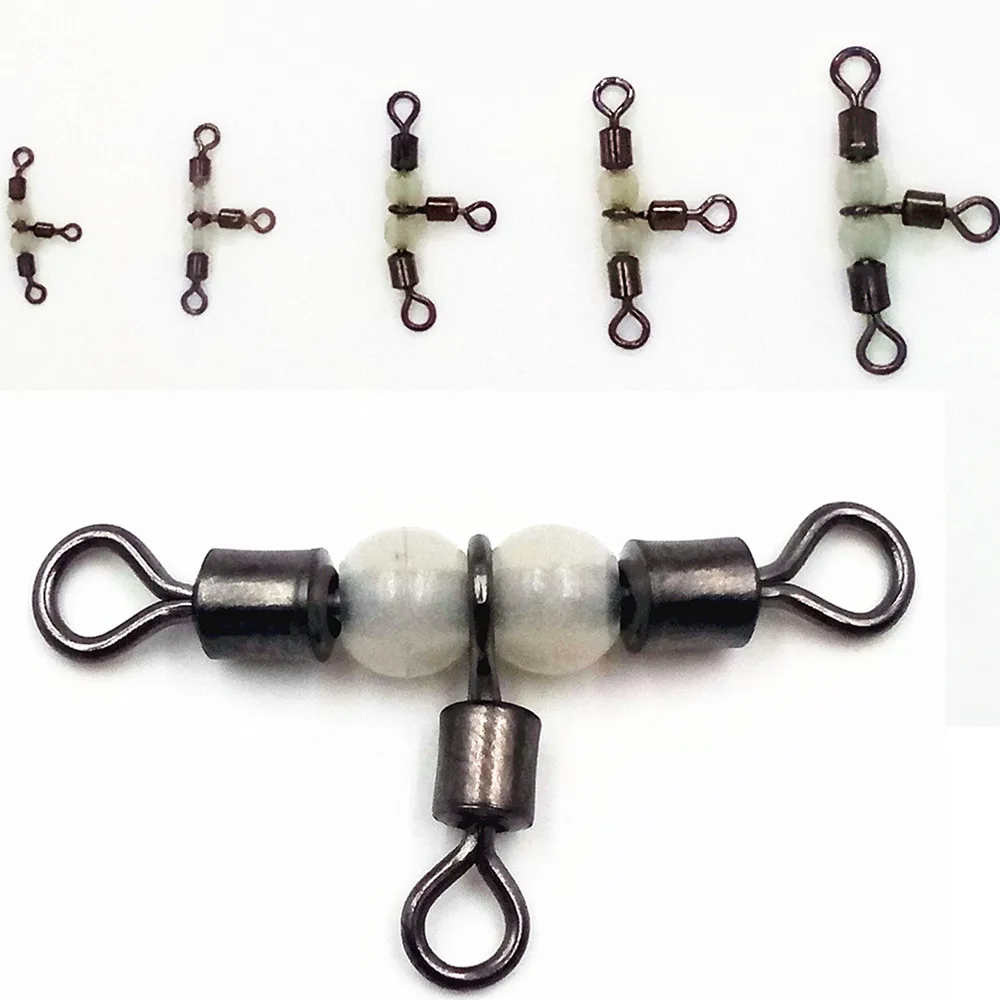 40Pcs/lot Rolling Swivels Sea Fishing Accessories Tackle Connector