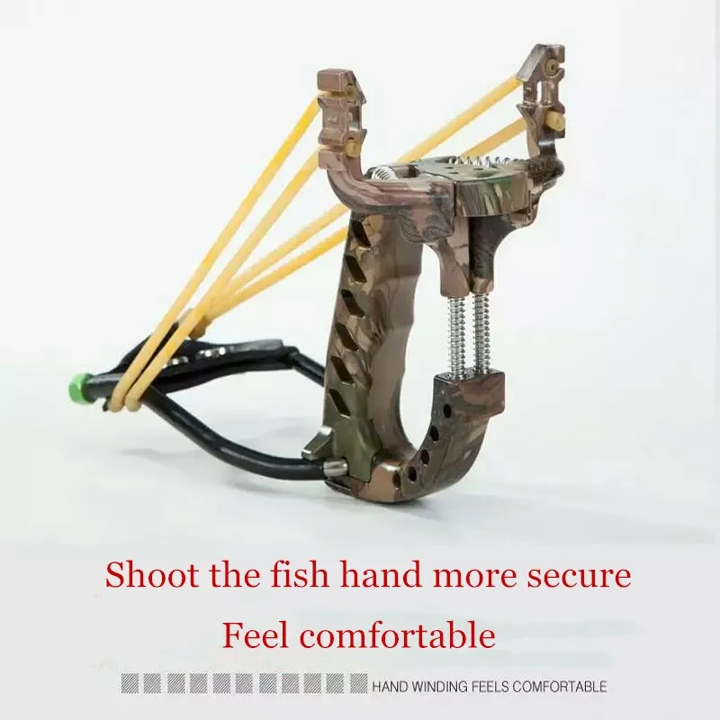 

Top Slingshot Hunting Powerful Catapult Green PCl Hunter Titanium Alloy Fishing Sling Shot Bow With Clamp